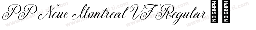 PP Neue Montreal VF Regular字体转换